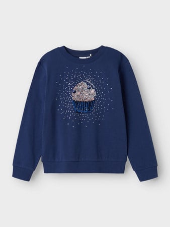 Name it winter sweater meisjes - blauw - regular fit - NkfNuasa
