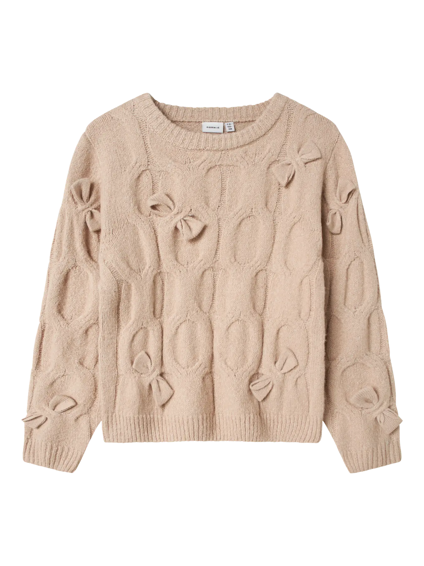 Name it winter sweater meisjes - beige - regular fit, gebreid - NkfOlivia