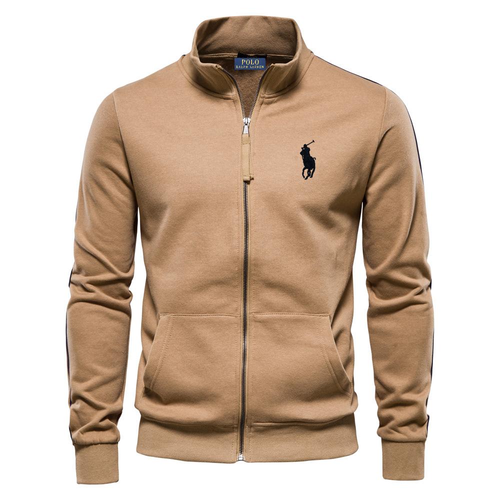 Polo Ralph Lauren Embroidered Autumn and Winter New Men's Long Sleeved Hooded Sweatshirt Trend Versatile Fleece Warm Sweatshirt L