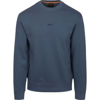 Boss Sweater  Trui Smallcrew Blauw