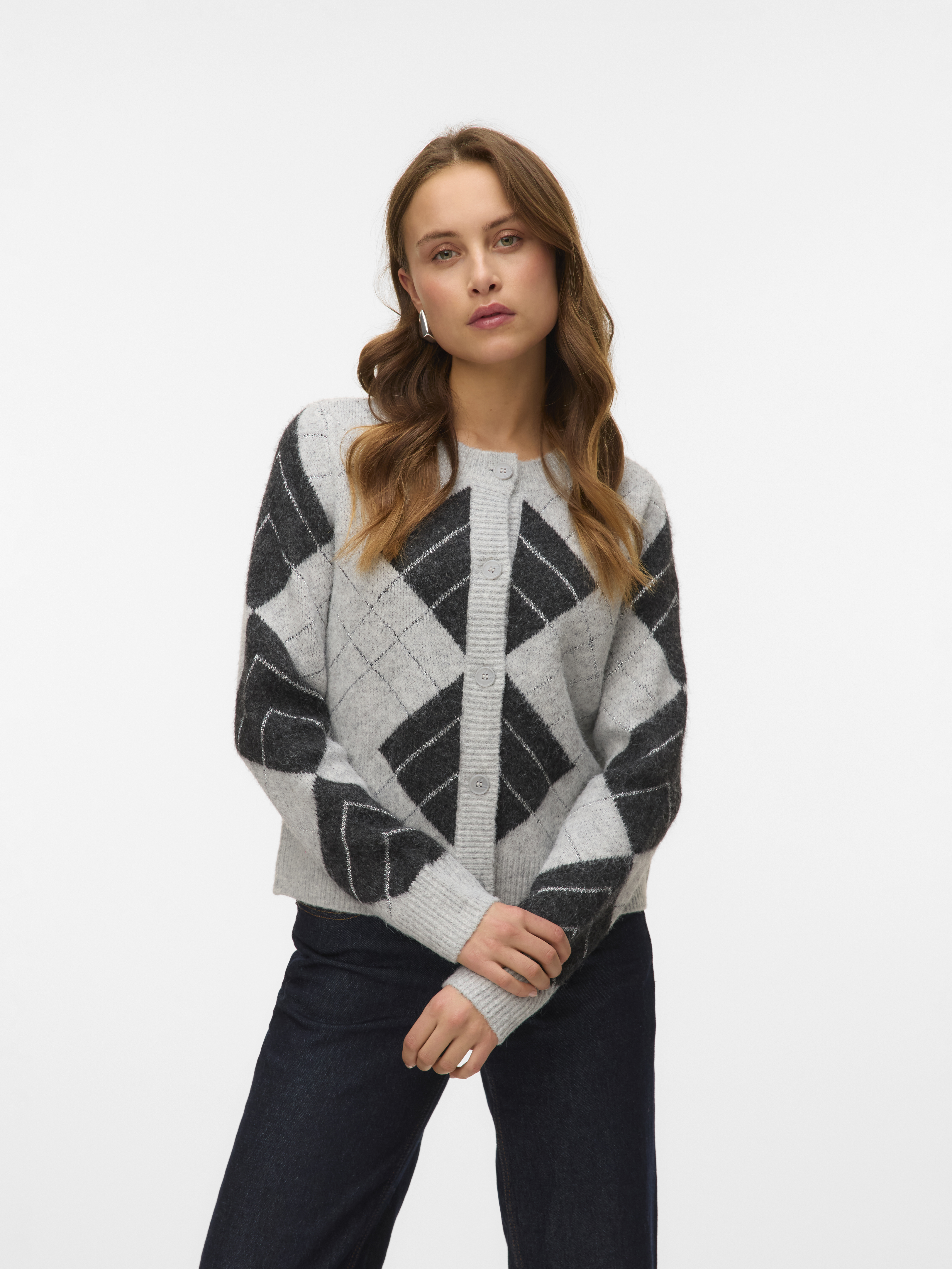 Vero Moda Vmdae ls o-neck cardigan