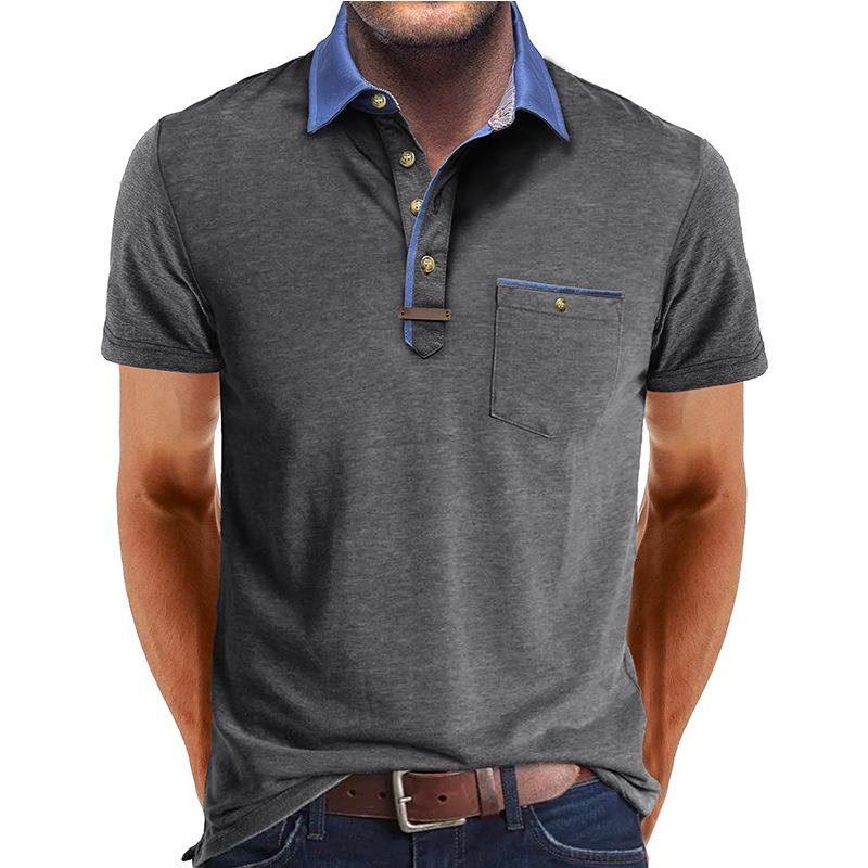 Phoca largha Heren Zomer Fit Poloshirts Korte mouw Casual Workout Hardlopen Atletisch Shirts met kraag Buitensporten Golf T-shirts Vochtafvoerend Tennisshirts L