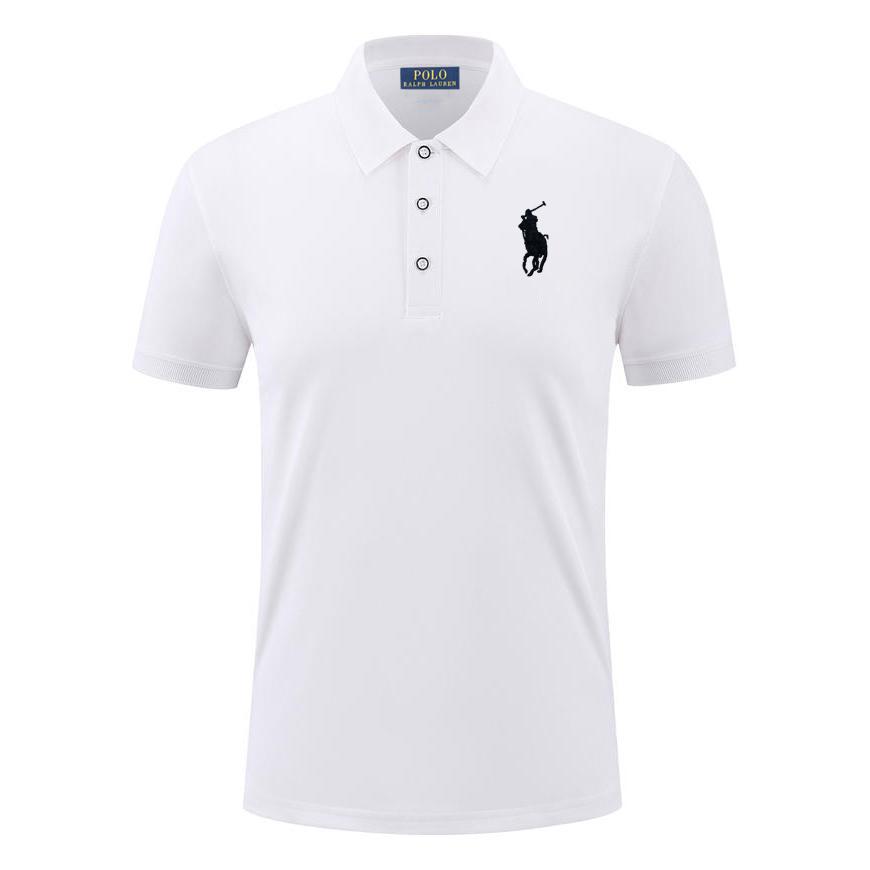 Polo Ralph Lauren Zomer Nieuw Pony Geborduurd Casual Sportkraag Poloshirt, Zweet Afvoerend en Vochtabsorberend Puur M