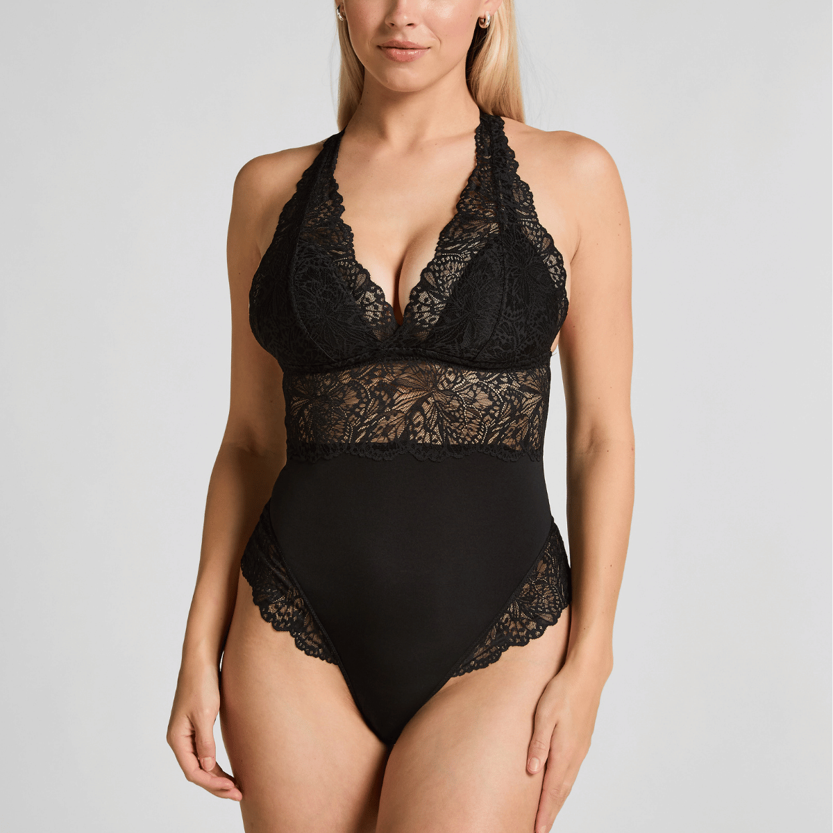 Hunkemöller Posie bodystocking, zwart