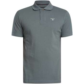 Barbour Polo Shirt Korte Mouw  Piqué poloshirt met Schotse ruit