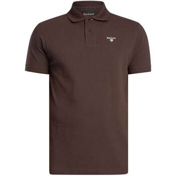 Barbour Polo Shirt Korte Mouw  Piqué poloshirt met Schotse ruit