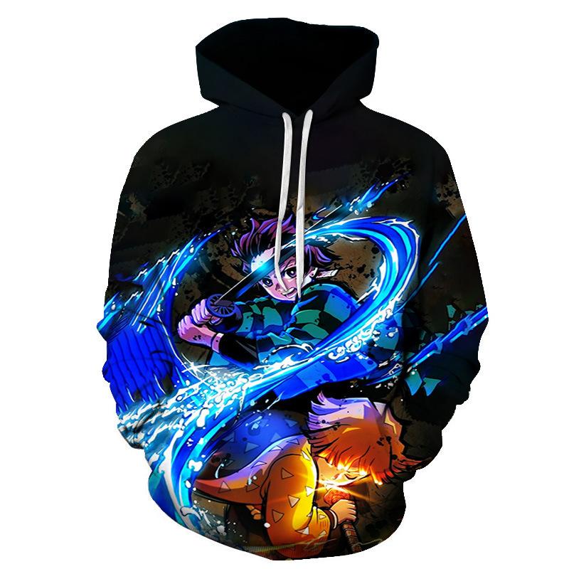ETST WENDY 011 Herfst Winter Hot Demon Slayer Kids Kinderkleding Hoodie Geschikt Neutraal Leisure Sweatshirt Anime Lange Mouw 2022 150
