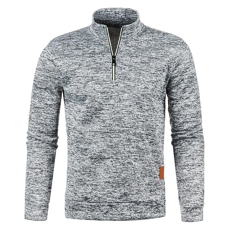 King Billion Effen Kleur Jas Heren Herfst Winter Lange Mouw Ritssluiting Stand Kraag T-shirts voor Heren Pullover Top Sport Mannelijk XXXL