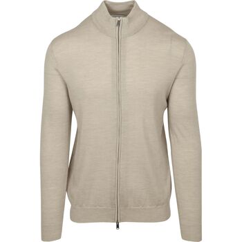 Profuomo Sweater  Vest Merinowol Beige