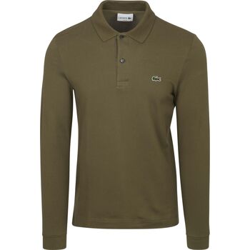 Lacoste Sweater  Poloshirt Lange mouwen Donkergroen