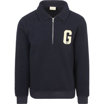 Gant Sweater  Halfzip Trui Fleece Navy