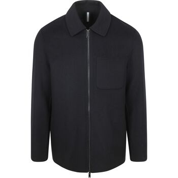Profuomo Sweater  Overshirt Woolblend Navy