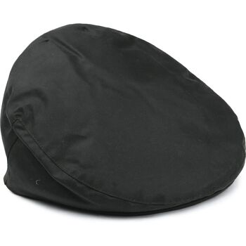 Barbour Hoed  Wax Flat Cap Donkergroen
