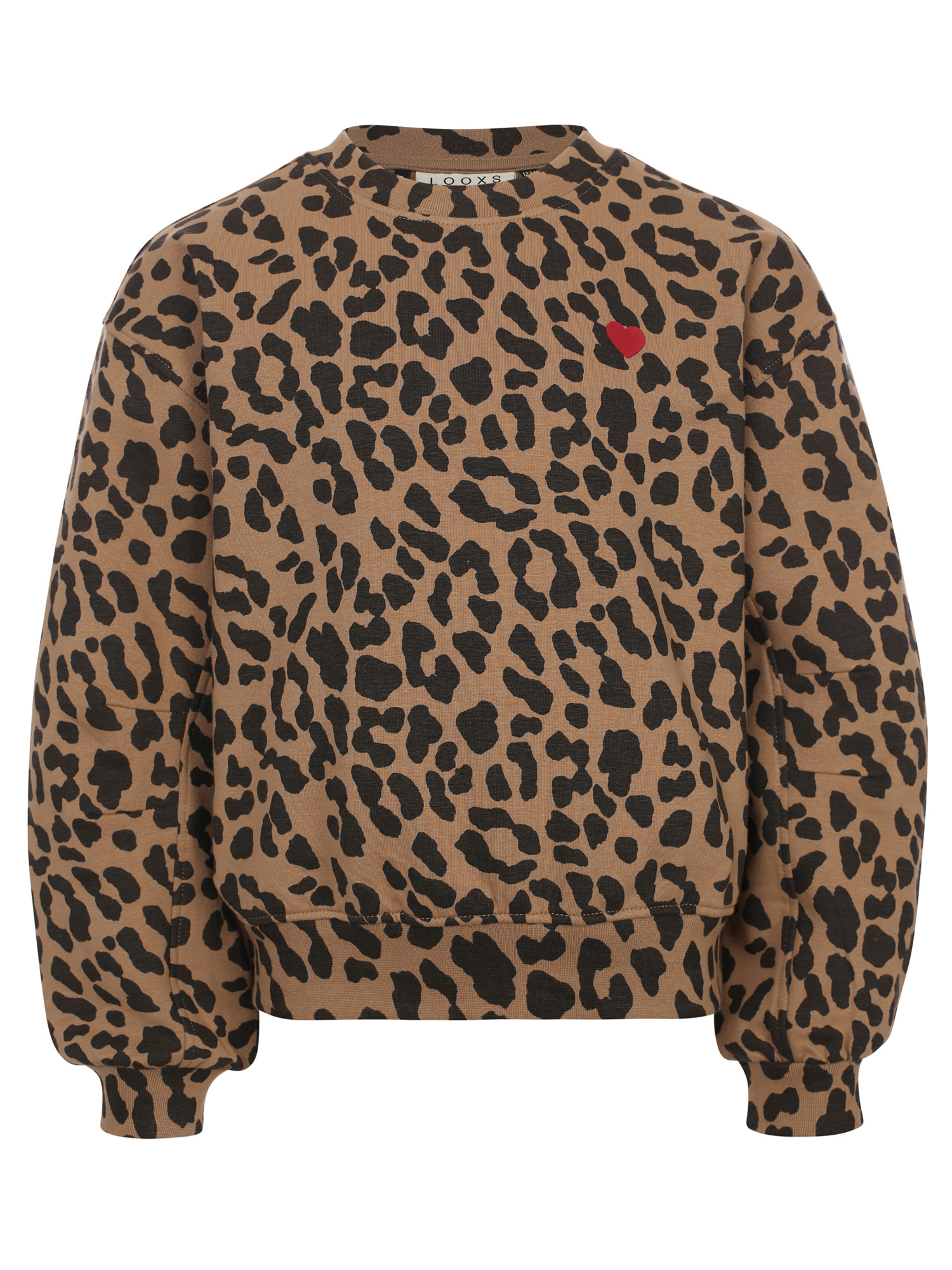 LOOXS 10sixteen winter sweater meisjes - bruin - luipaard