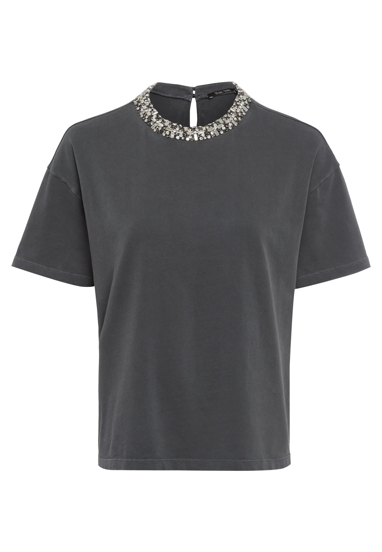 MARC AUREL T-Shirt mit Pailleten und Stickerrei
