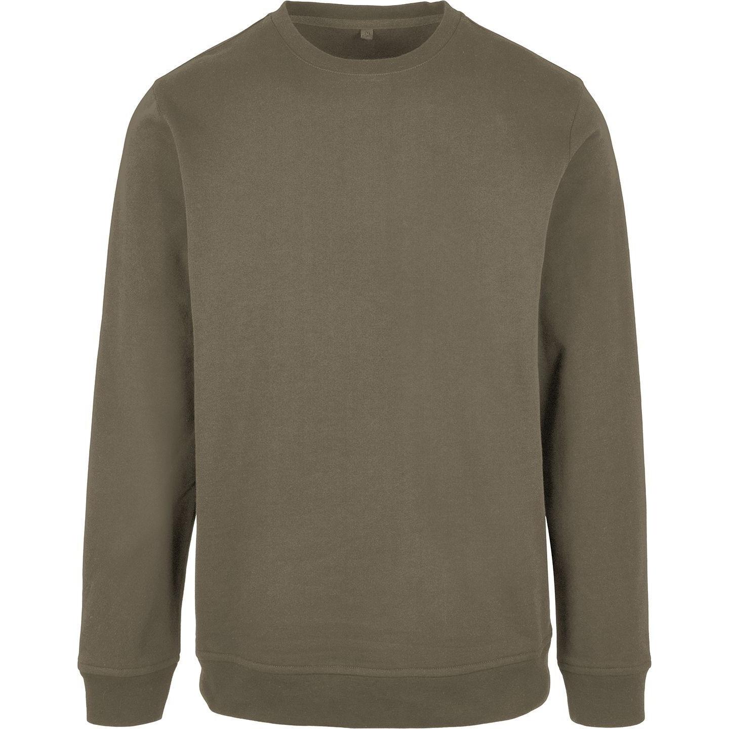 Build Your Brand Basic herensweatshirt met ronde hals XXL