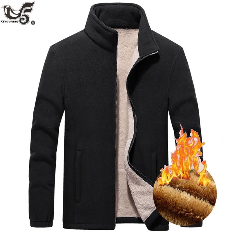 WomWear Plus Size M ~ 9xl Winter Hoodies Mannen Warme Dikke Wollen Voering Sweatshirts Mannelijke Uitloper Tactische Soft Shell Fleece jassen 9XL zwart