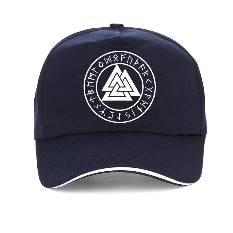 91440118MAC4M03W3Q Odin Vikings symbolen print Baseball Cap Unisex zomer hiphop cap Nordic Viking Rune wolf Scandinavn Odin symbool Unisex snapback hoed