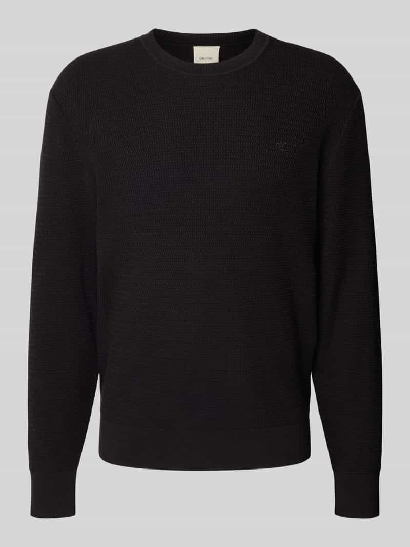 Calvin Klein Gebreide trui LS TXTR CTTN CRWNK S