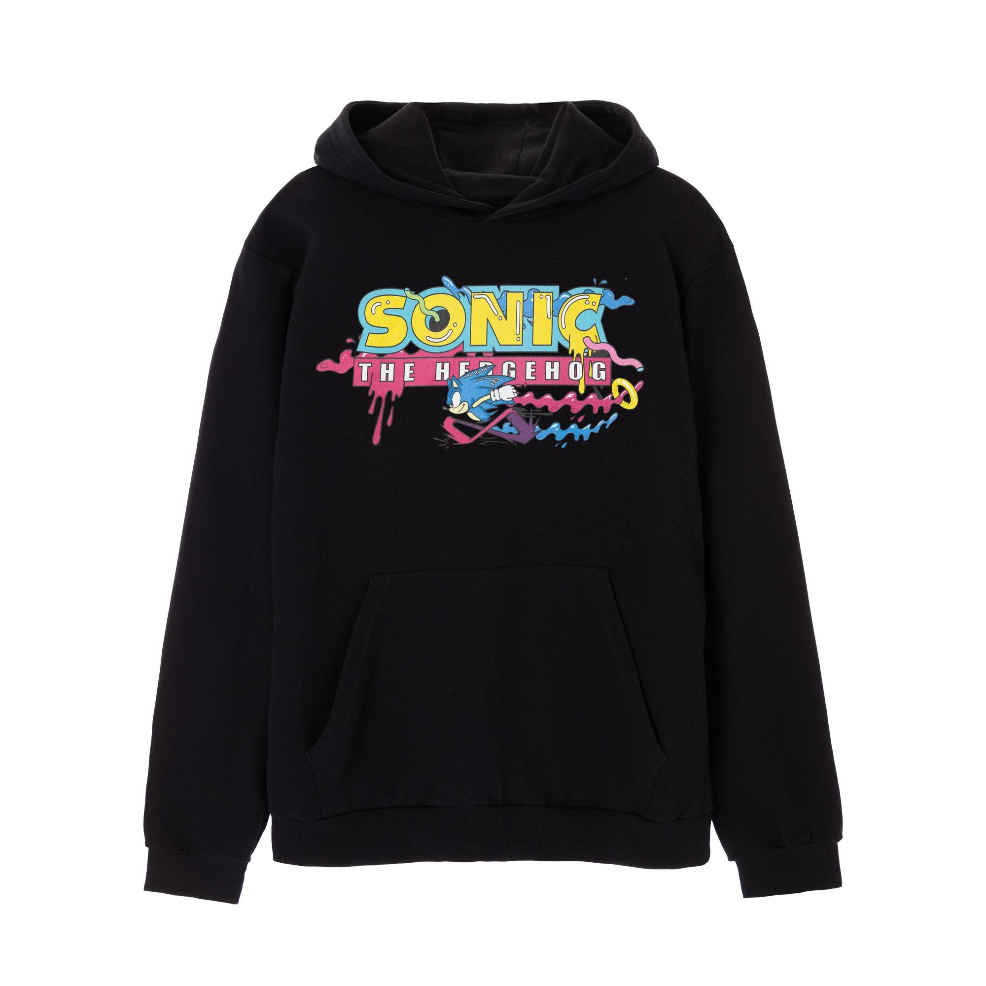 Sonic The Hedgehog Heren psychedelische logo-hoodie XL