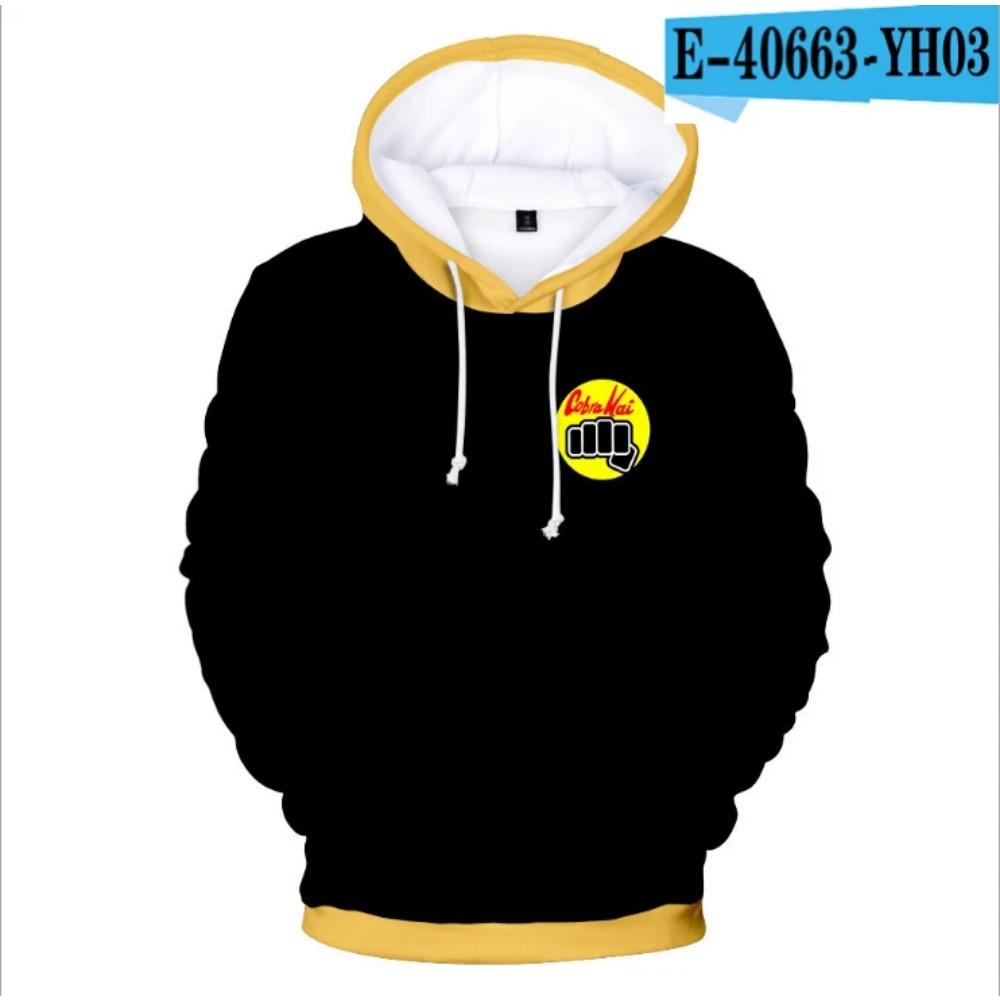 Wendy 3 The Karate Kid Cobra Kai 3D Print Hoodies Heren Sweatshirts Dames Trainingspakken Mode Herfst Harajuku Hoodie Casual Jongens Truien 160