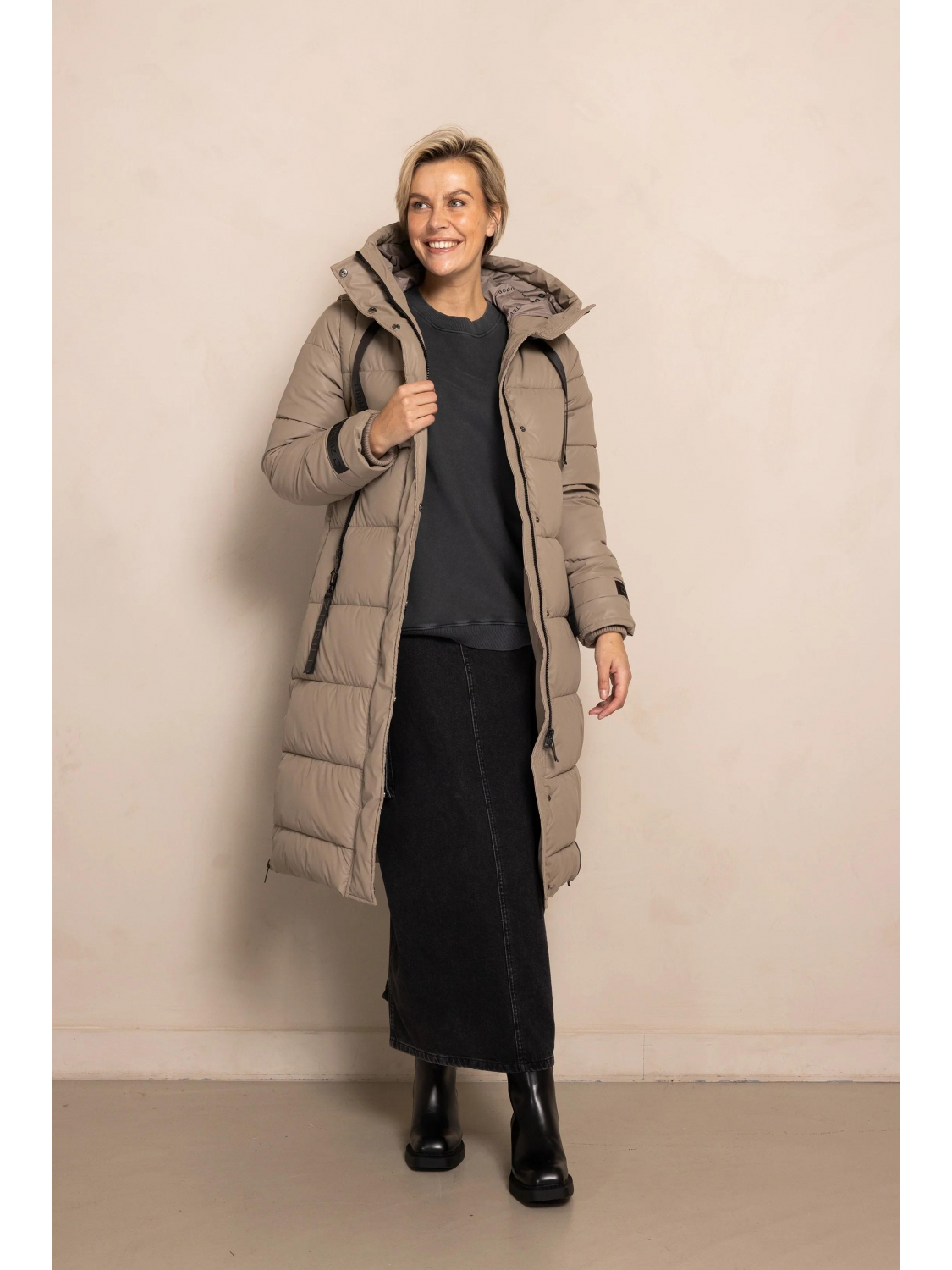 Zhrill ZHISI Max Coating taupe Zhrill Winterjas
