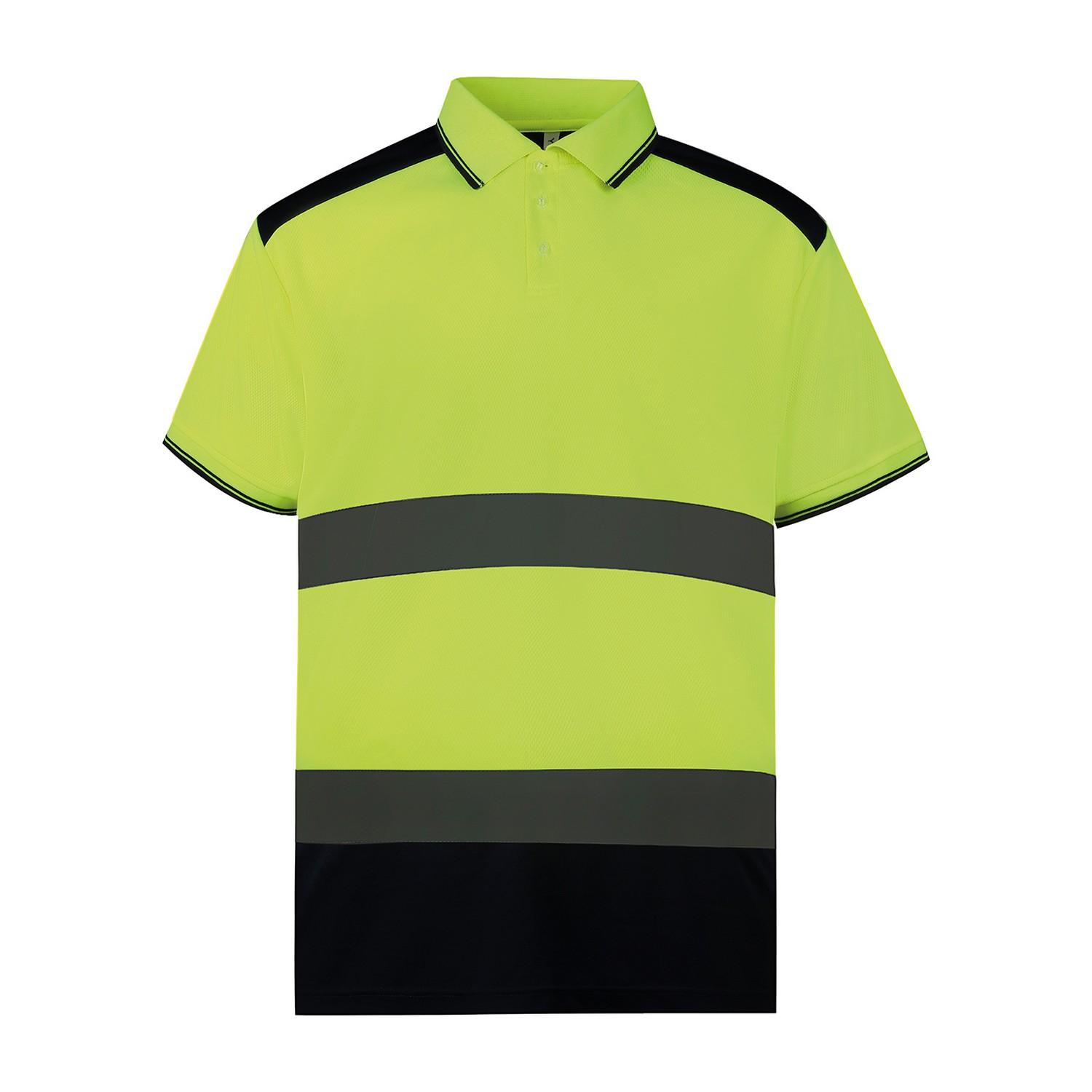 Yoko heren poloshirt met hoge zichtbaarheid XL