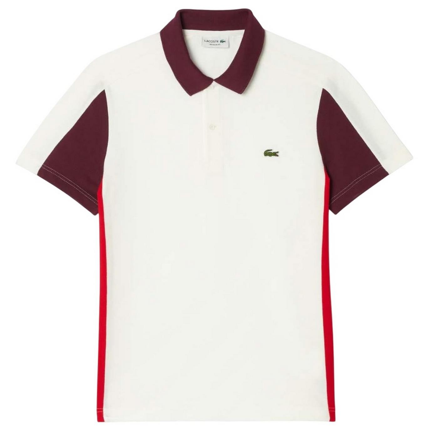 Lacoste Mens Colour Block Regular Polo Shirt XS