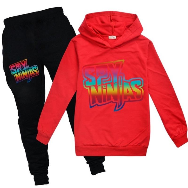 Xuhaijian02 SPY NINJA Hoodie Baby Jongens Meisje Sweatshirt Kinderkleding Trainingspak Harajuku Streetwear Game Kinderkleding Sets 100