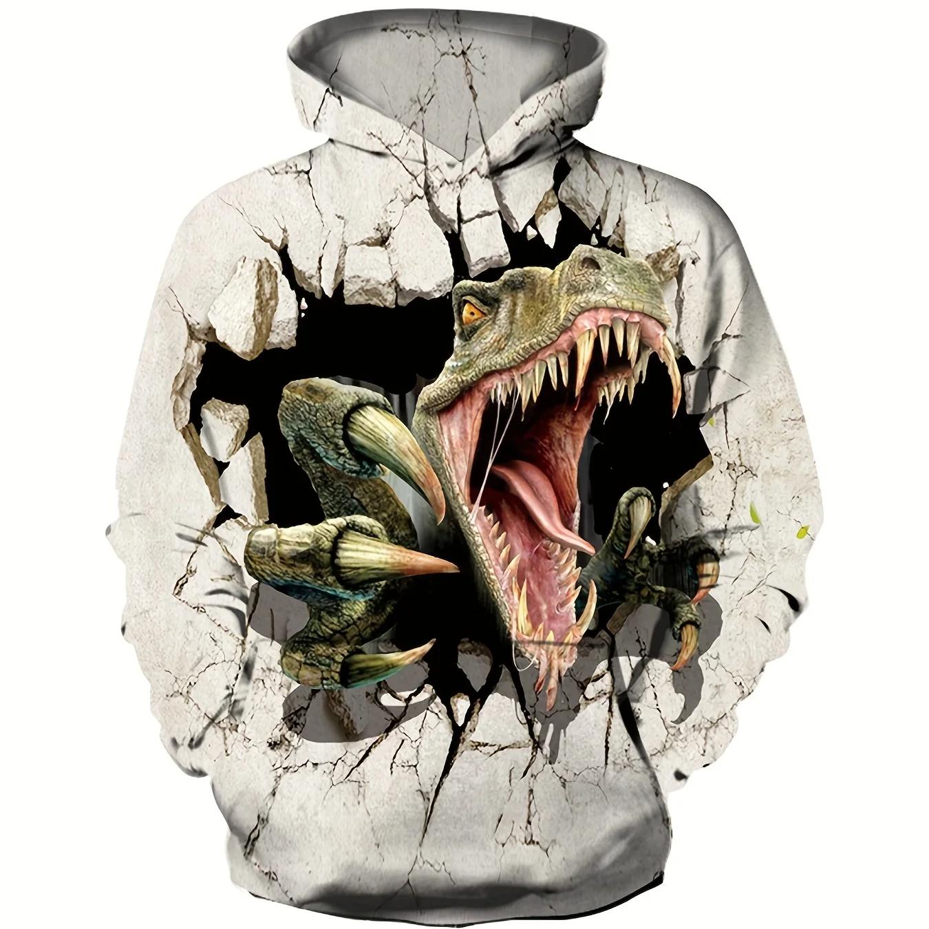 ETST WENDY 09 Nieuwe dinosaurus grafische Halloween jongenshoodie, lente en herfst kinderkleding met lange mouwen en casual sporttrui met capuchon 4-14 140