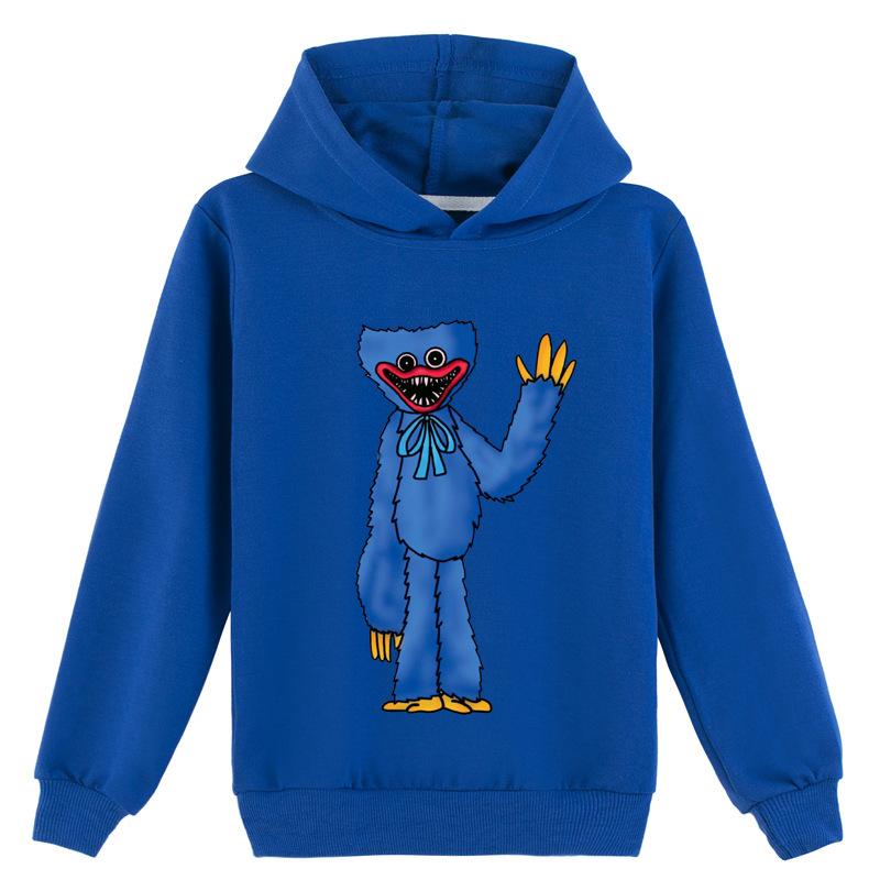 Memory Q 3D-hoodie voor kinderen Huggy Wuggy trui Poppy Playtime kindertrui 110cm