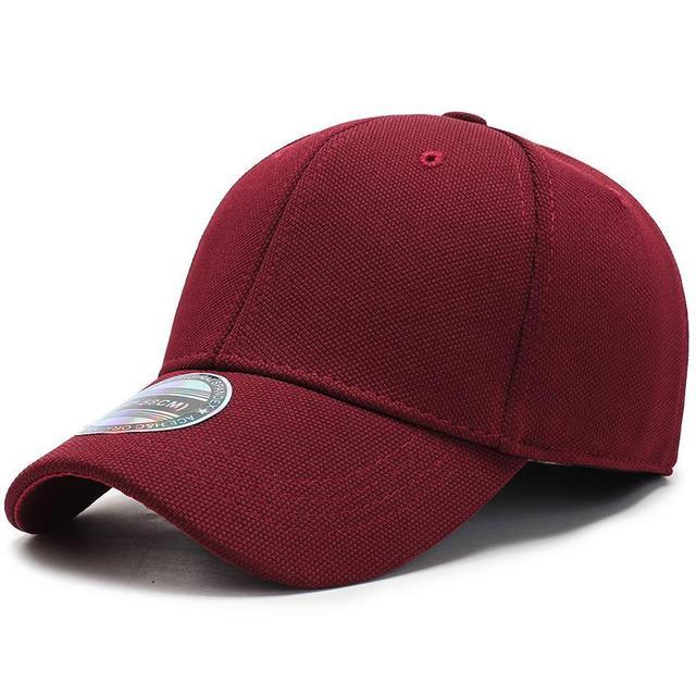 Headgear Ademende Heren Baseball Cap Gemonteerd Gesloten Volledige Cap Dames Outdoor Zonwering Sport Golf Caps Trucker Hoed Hiphop Hoeden Paar Hoed Reishoed wijnrode kleur