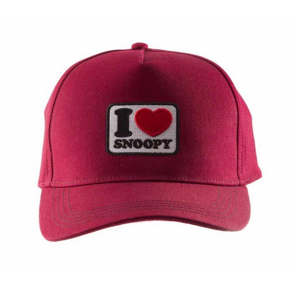 Peanuts Pinda's Unisex volwassene I Heart Snoopy Snapback Cap One Size