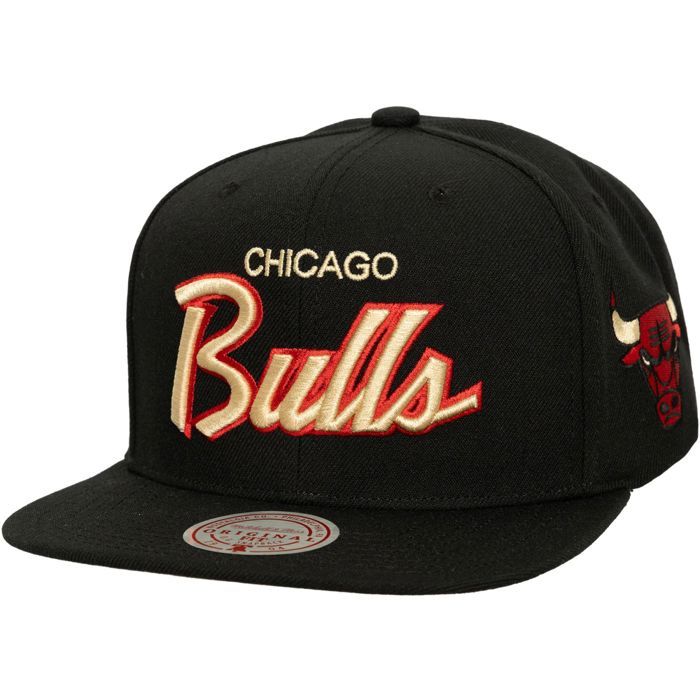 59caps Casquette Snapback - MITCHELL & NESS - CREAM SCRIPT - Chicago Bulls - 100% Polyester - Unisexe