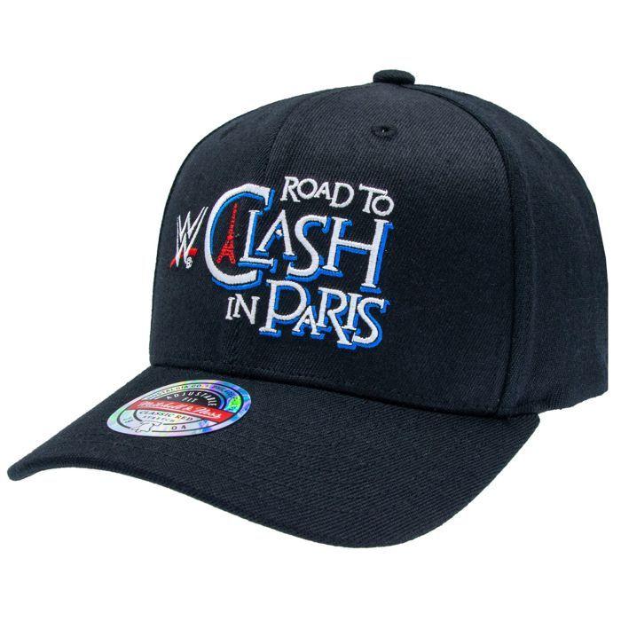 59caps Casquette Snapback Stretch - MITCHELL & NESS - WWE CLASH IN PARIS - Noir - Coupe extensible - Taille unique
