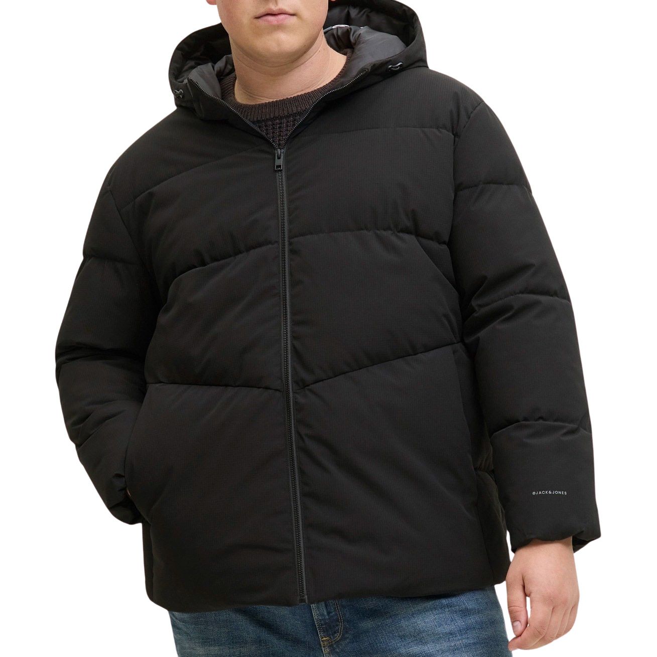 Jack & Jones Global Hooded Puffer Winterjas Heren (plussize)