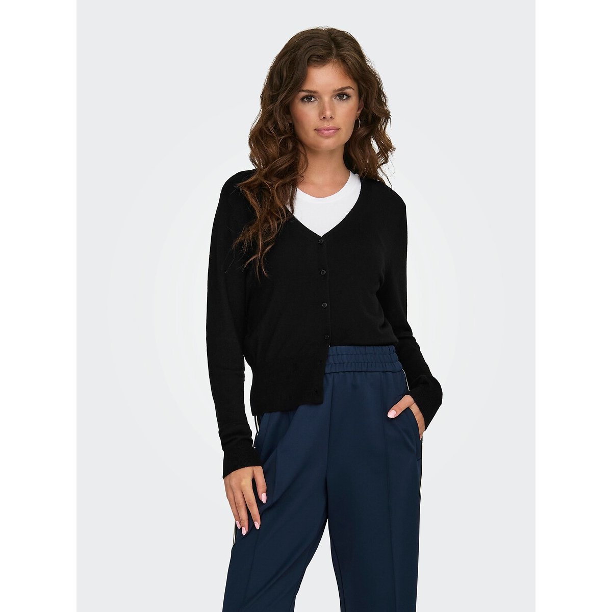 Only Vest ONLVENICE LIFE LS VNECK CARDI KNT NOOS