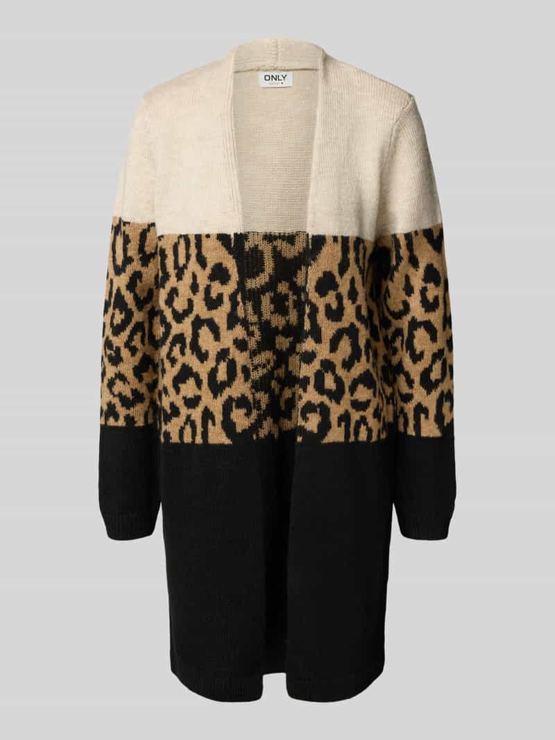 Only Vest ONLJADE ANIMAL LS CARDIGAN CC KNT