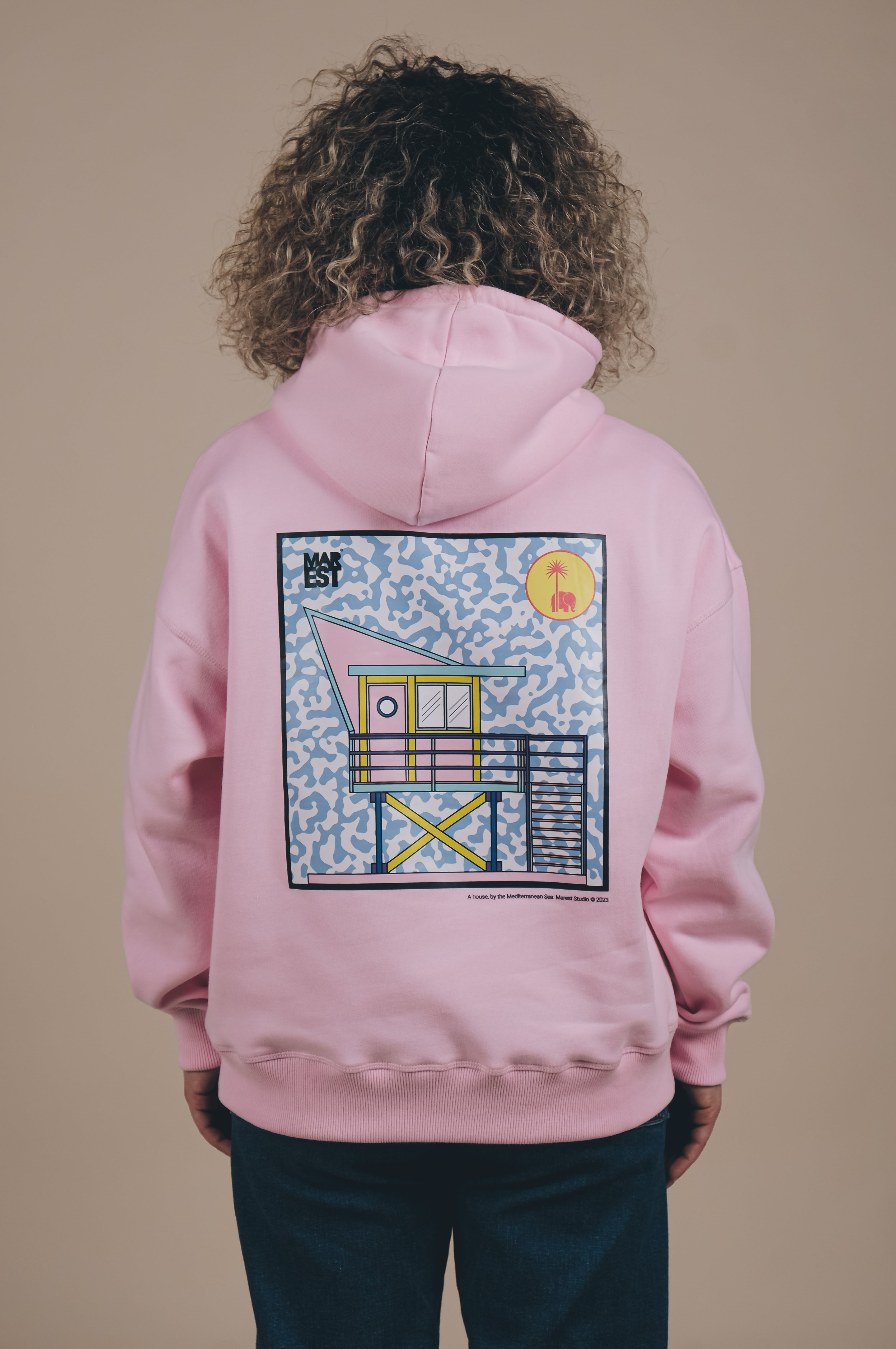 Trendsplant Damen vegan ÃœbergrÃ¶ÃŸe Hoodie Antonyo Marest X  Gum Pink