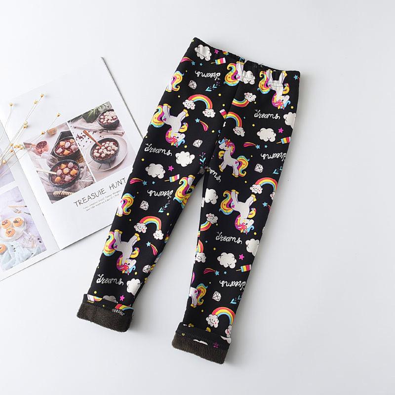 QEENRAAN Kids Clothing Meisjes Leggings Herfst en Winter Dikke Warme Meisjes Broeken Kinderkleding 110