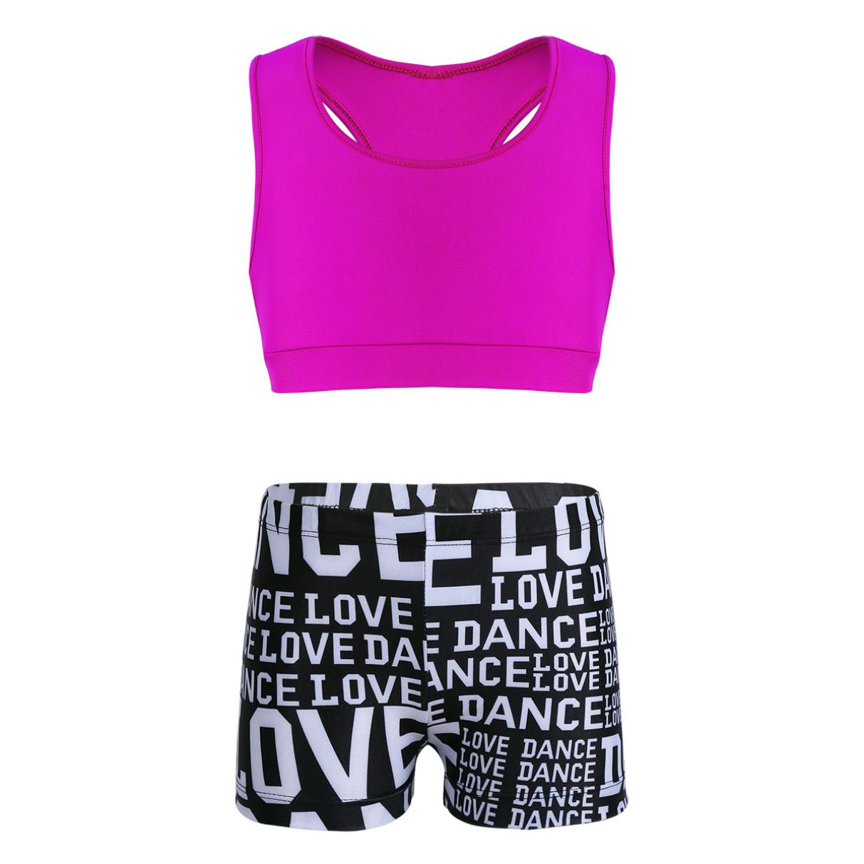 Ranrann Meisjes 2-delige tankini-outfit tanktop met onderkant shorts set sportkleding badpak badpak strandkleding 3-4 Years