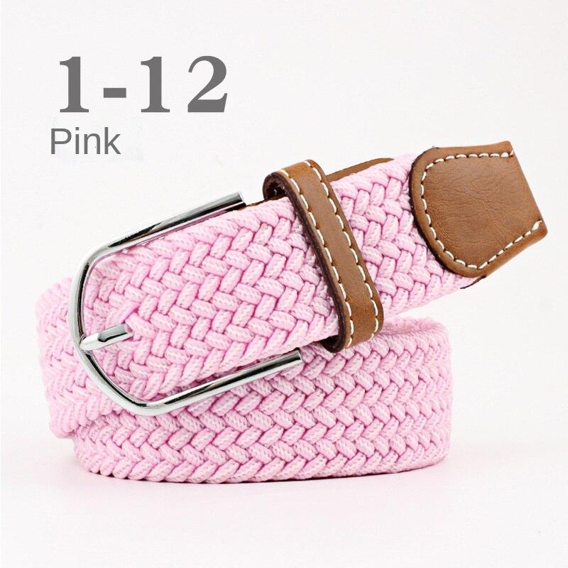 Straight Fire Fashion 2024 Nieuwe Mode Hoge Kwaliteit Explosieve Vrouwen Canvas Riem Mannen Elastische Riem Casual Stretch Geweven Pin Gesp Riem