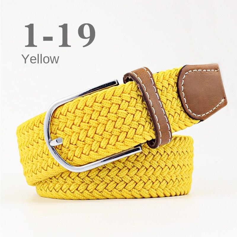 Straight Fire Fashion 2024 Nieuwe Mode Hoge Kwaliteit Explosieve Vrouwen Canvas Riem Mannen Elastische Riem Casual Stretch Geweven Pin Gesp Riem