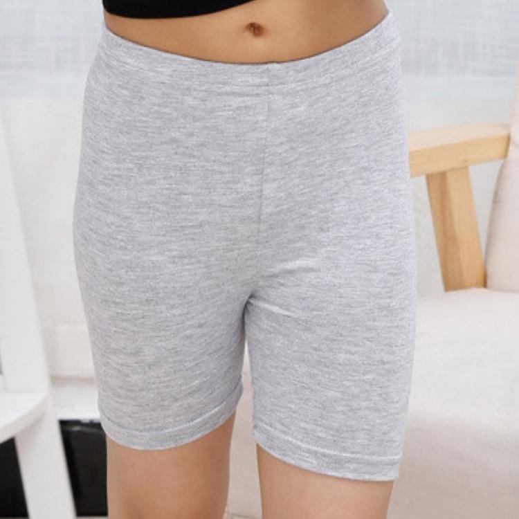 LuckyFebruary Kinderen meisjes ademend katoenen veiligheidsbroek pure kleur knielengte shorts stretch mager zachte legging zomer 130