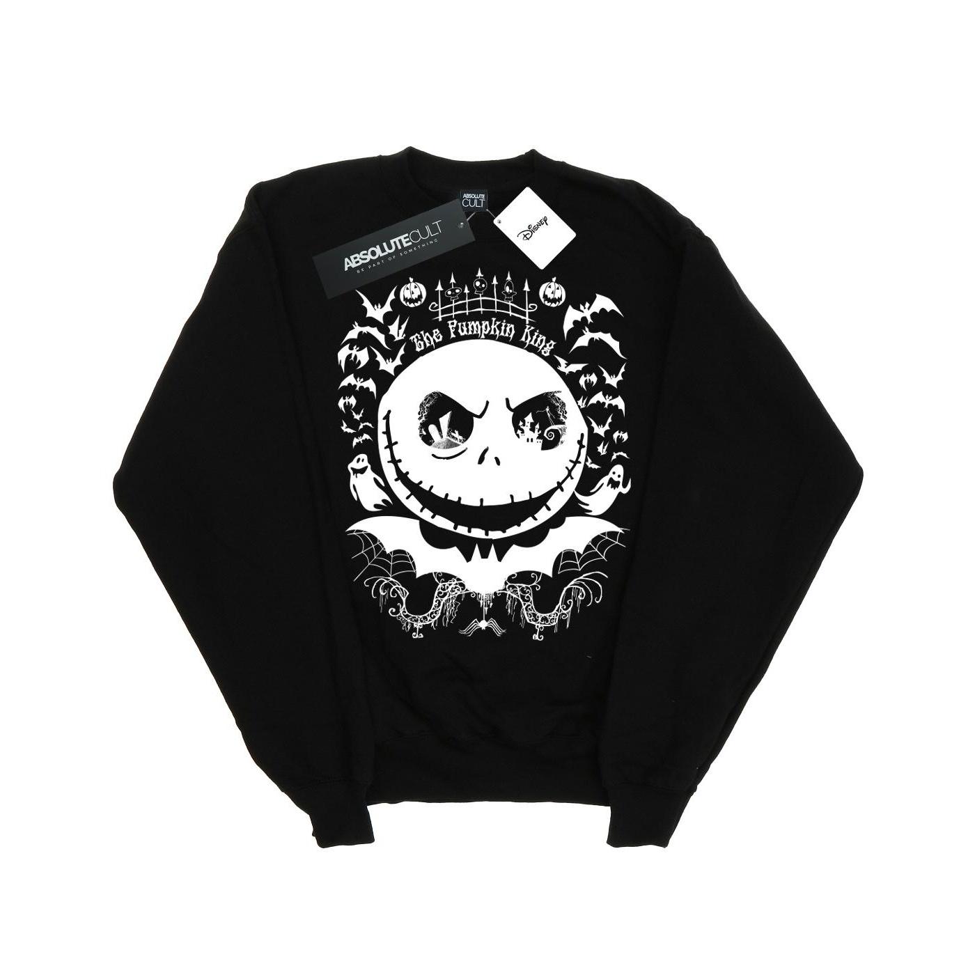 Disney Heren Nightmare Before Christmas Jack The Pumpkin King Sweatshirt XL zwart