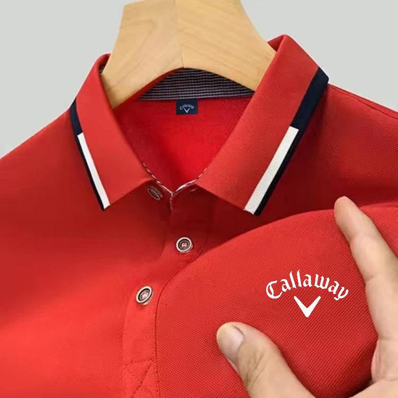 Callaway Geborduurde 2025 Nieuwe Zomer Poloshirt voor Heren Hoge Kwaliteit Casual Comfortabel en Ademend T-shirt met Korte Mouwen voor Heren XL