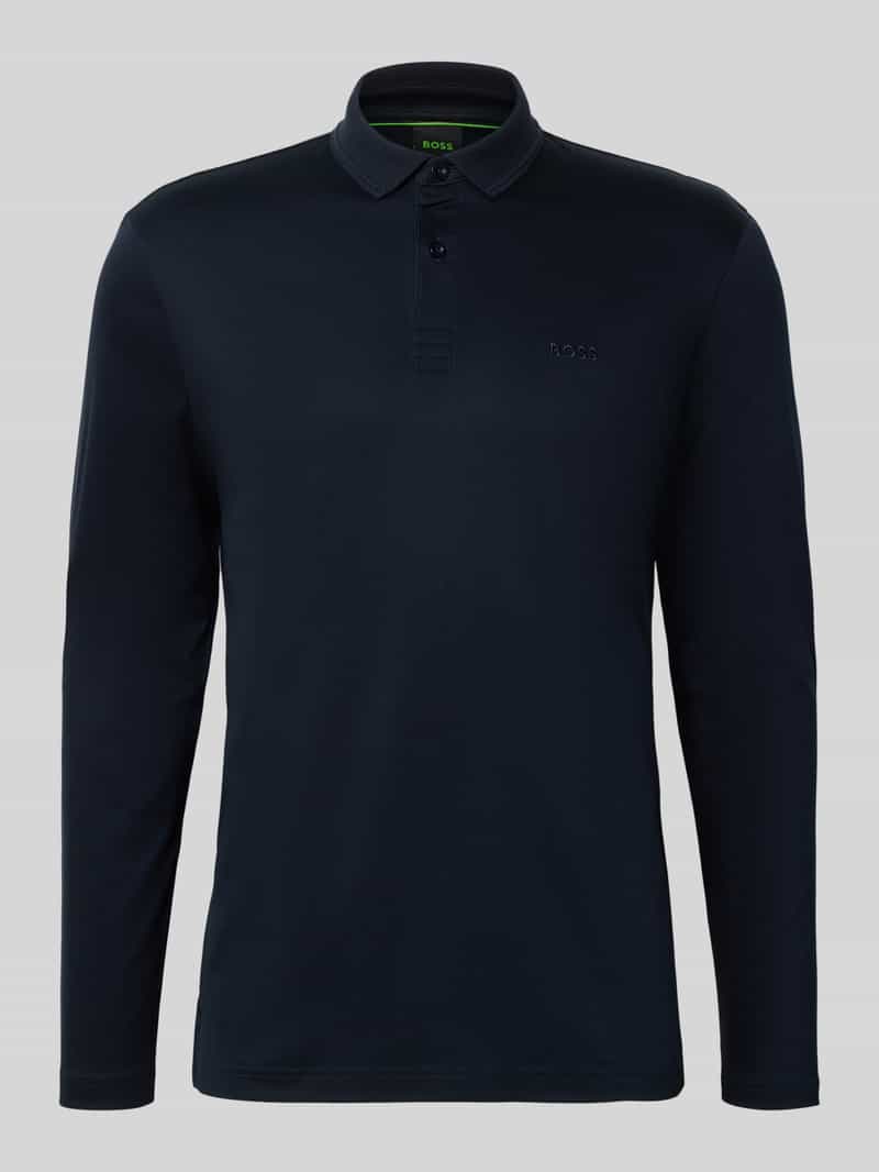 BOSS GREEN Poloshirt met lange mouwen Pirol Lange mouw, regular fit, logoborduurwerk