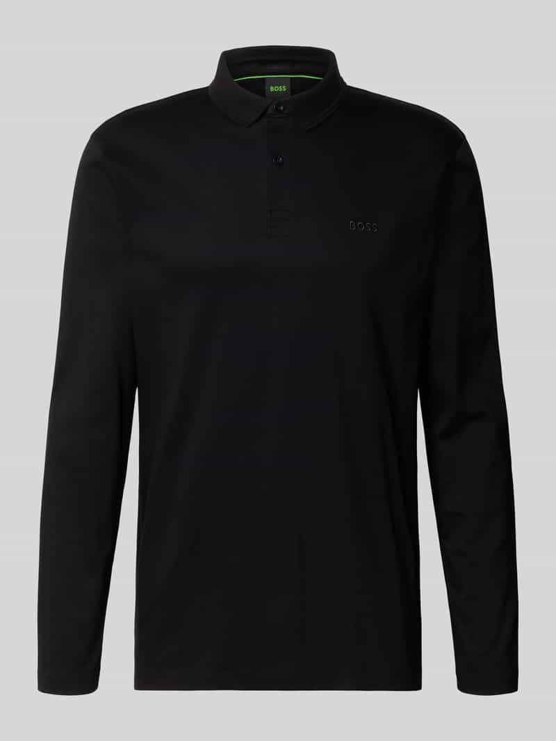 BOSS GREEN Poloshirt met lange mouwen Pirol Lange mouw, regular fit, logoborduurwerk