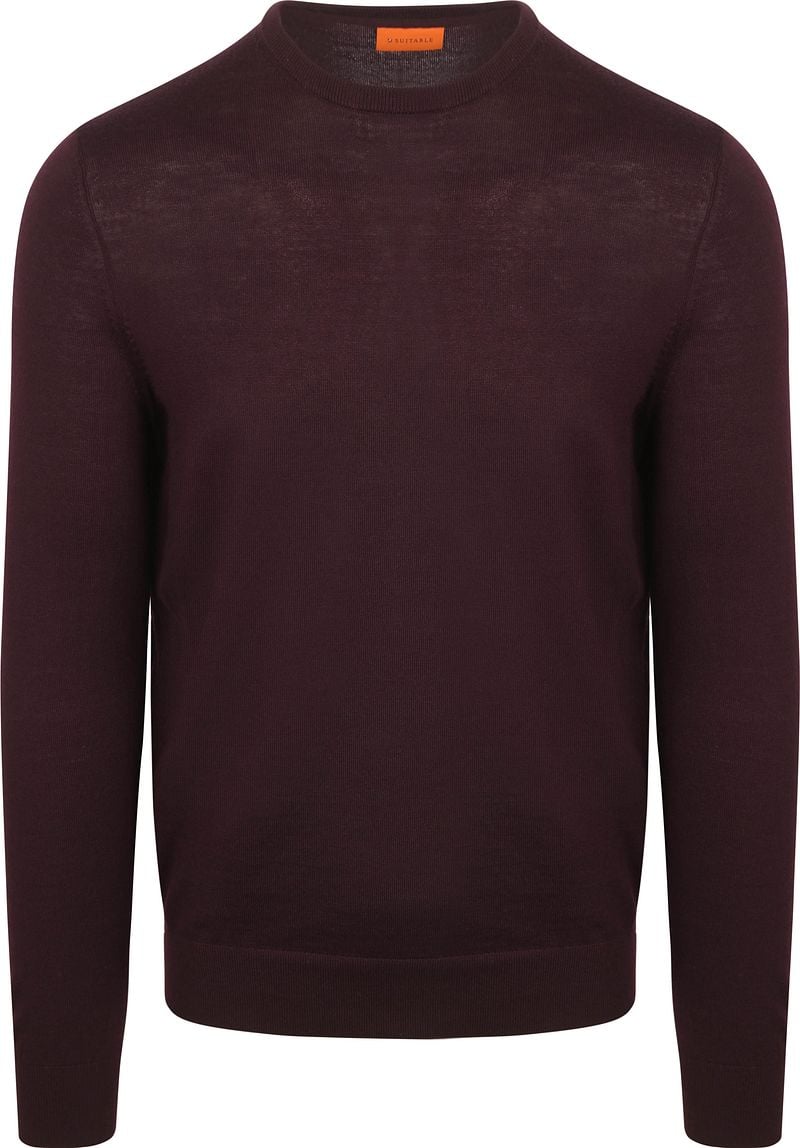 Suitable Merino Pullover Bordeaux