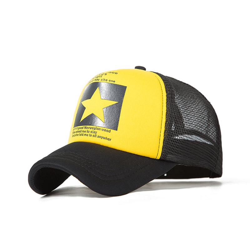 Cap Factory Merk Baseball Cap Vrouwen Outdoor Baseball Hoed Ademend Mannen Vrouwen Zomer Mesh Baseball Hoed Gorras geel